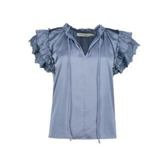 Bishop + Young Nikki Flutter Sleeve Top NEW NWT - Picture 1 of 5